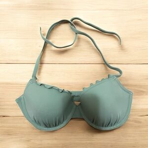 NWT Shade & Shore Green Bikini Top